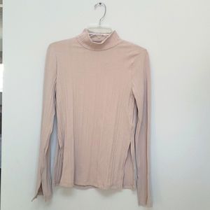 Recycled High Neck Slit Top